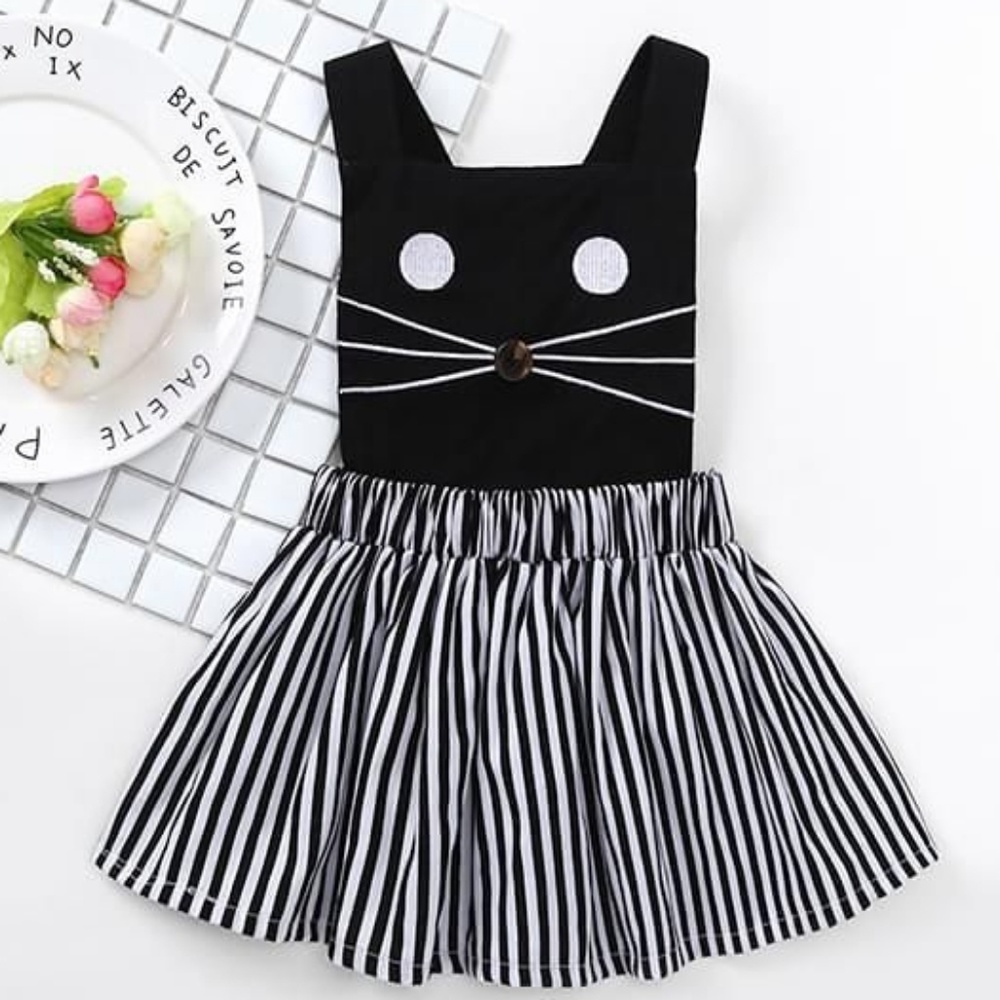 LAST ONE Cat Sleeveless DRESS